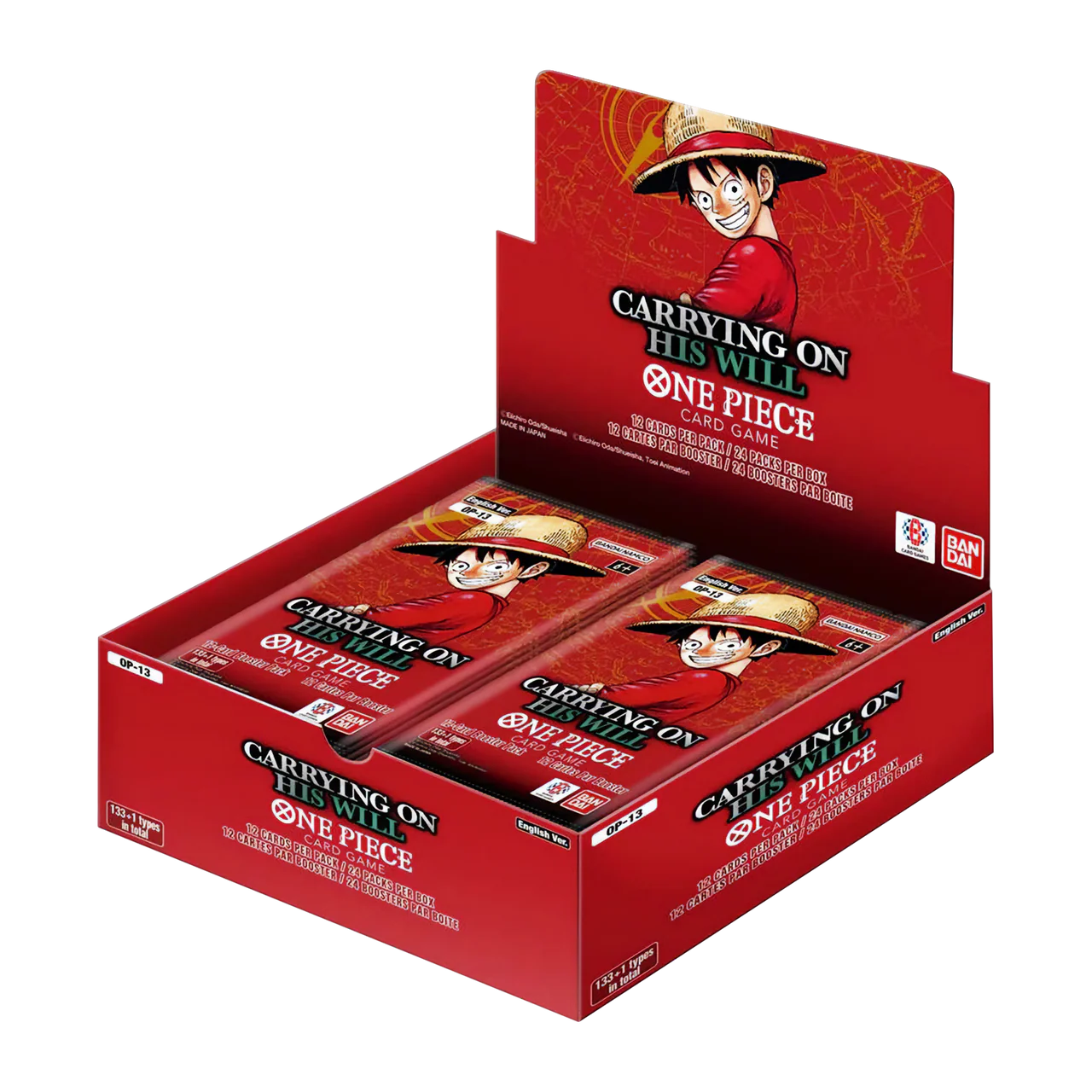 One Piece TCG - Carrying On His Will (OP-13) - Booster Box (24x Packs)