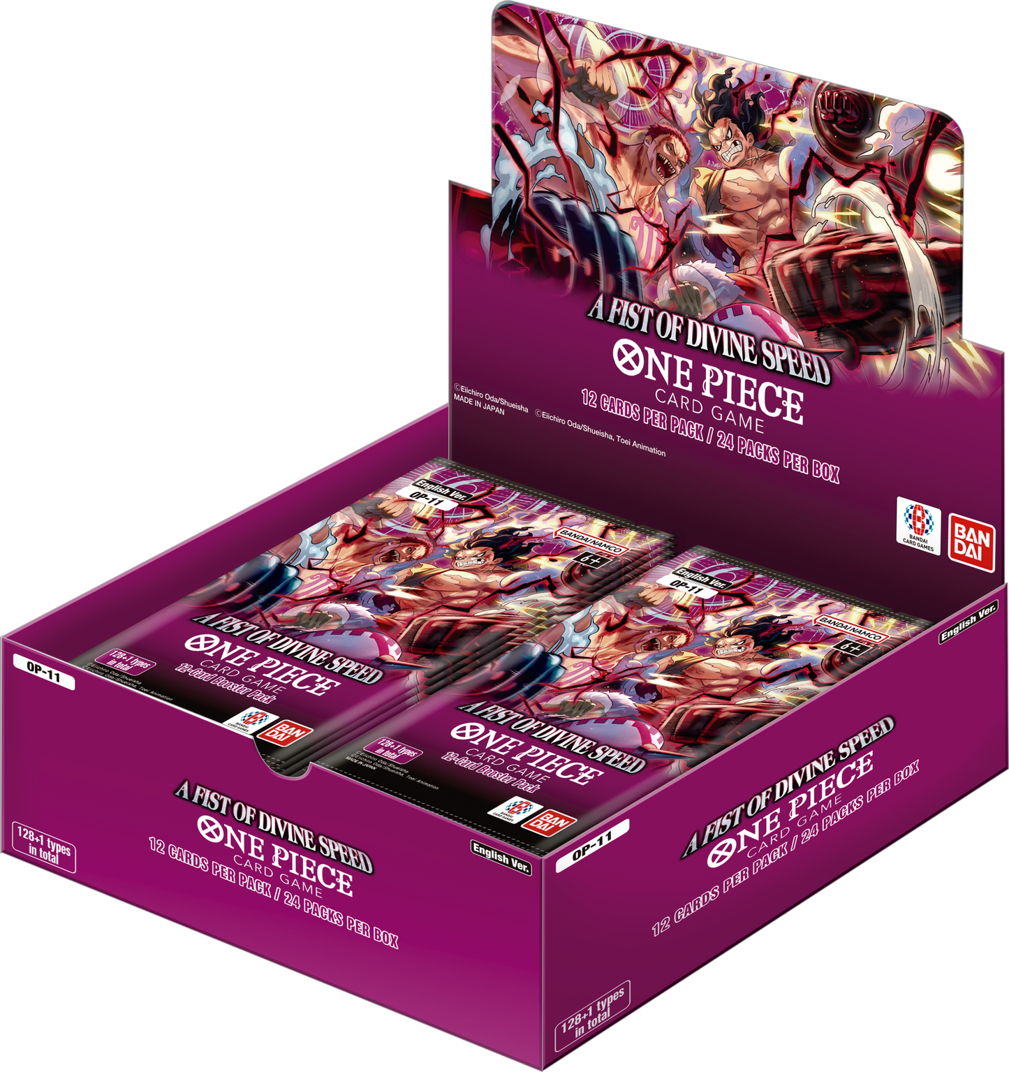 One Piece Card Game OP11 A Fist Of Divine Speed Booster Box (24 Packs Per Box)