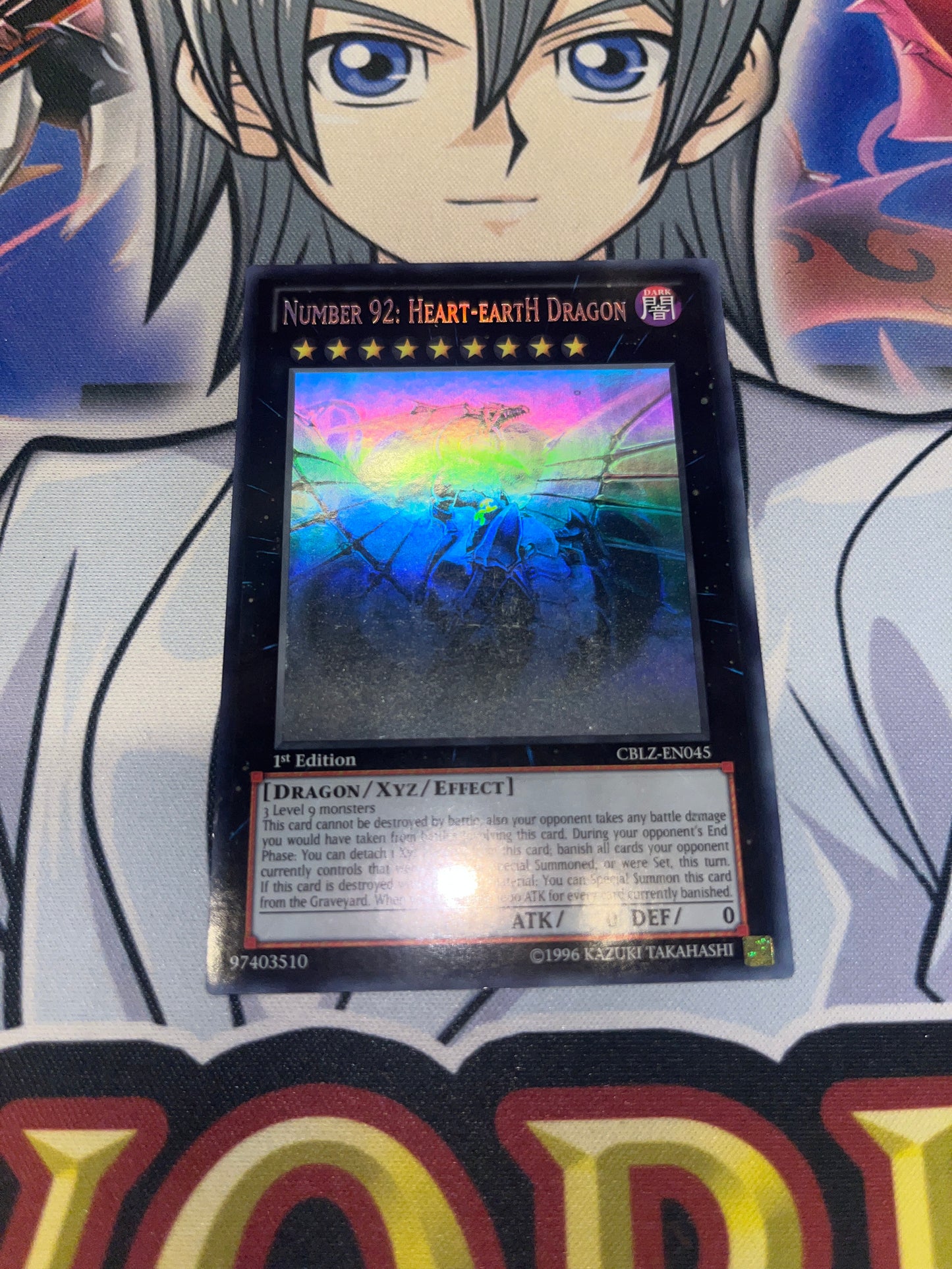 Number 92: Heart Earth Dragon Ghost Rare CBLZ-EN045 1st edition