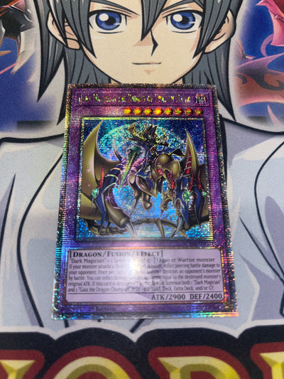 Dark Magician The Knight Of Dragon Magic BLMR-EN001 Quarter Century