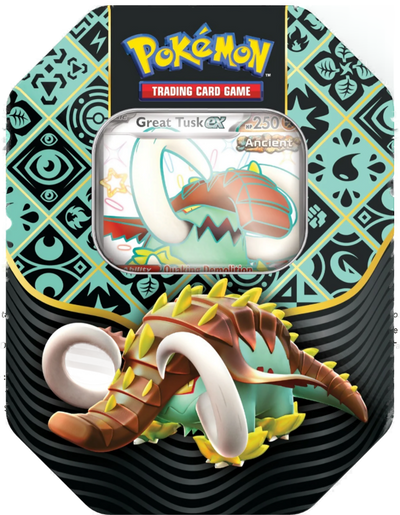 Pokemon Scarlet & Violet Paldean Fates Tin Great Tusk